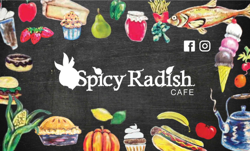 Featured image for “Spicy Radish Cafe – Business Cards”