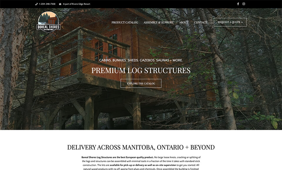 Featured image for “Boreal Shores Log Structures”